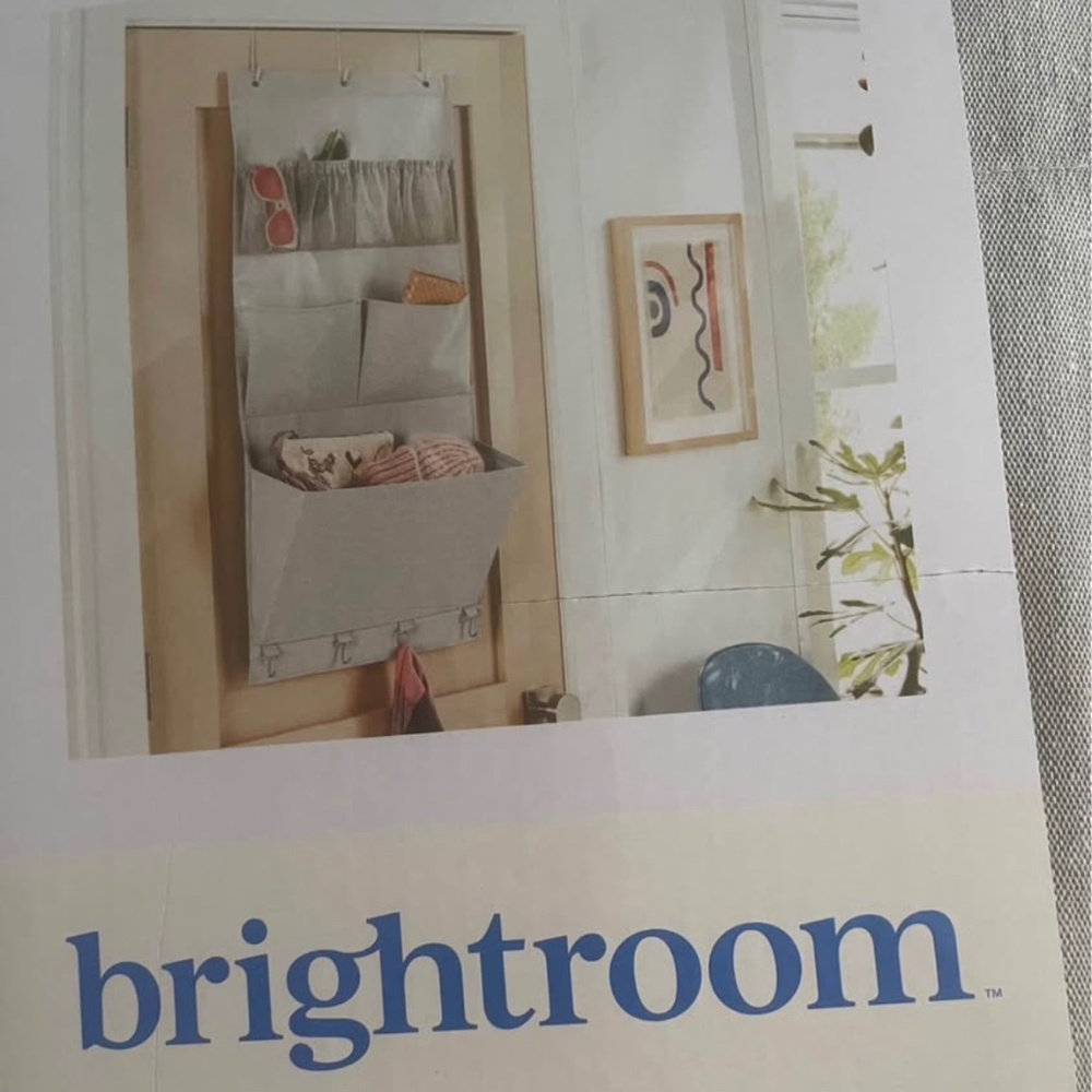 Lot of (4) Organizer Over the Door Brightroom-Grey- New